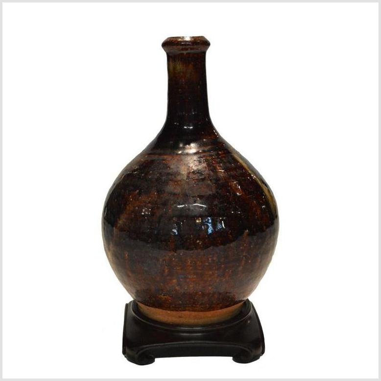 Prem Artisan Ceramic Jar-YN3589-1. Asian & Chinese Furniture, Art, Antiques, Vintage Home Décor for sale at FEA Home