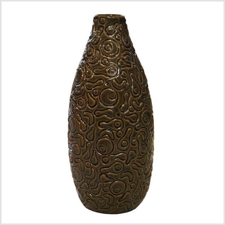 Prem Artisan Ceramic Vase-4. Asian &amp; Chinese Furniture, Art, Antiques, Vintage Home Décor for sale at FEA Home