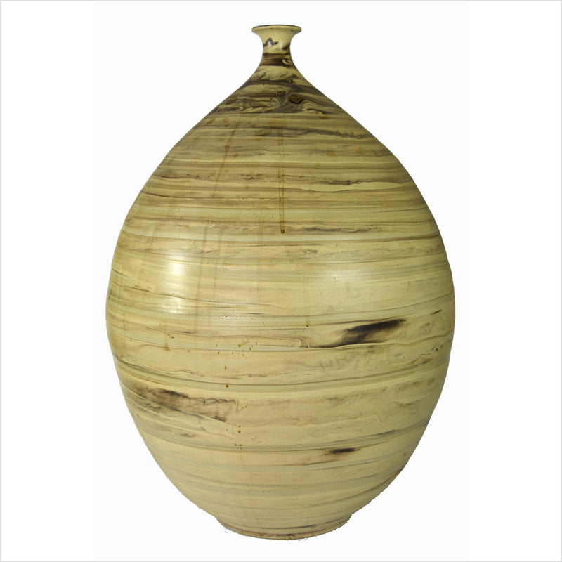 Prem Artisan Large Ceramic Vase- Asian Antiques, Vintage Home Decor & Chinese Furniture - FEA Home