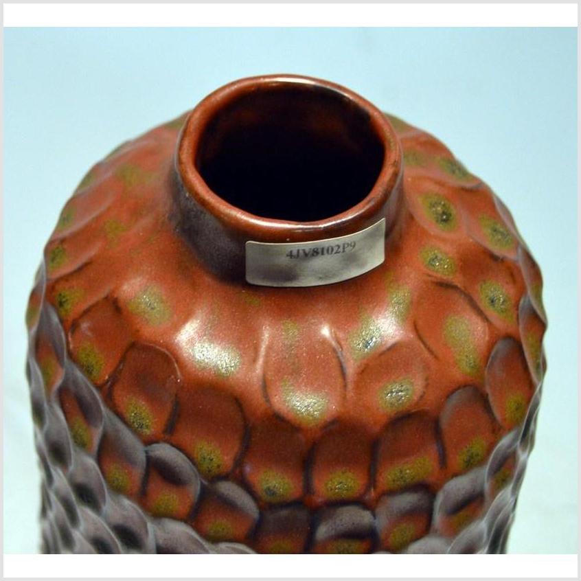 Prem Artisan Snakeskin Ceramic Vase-3. Asian &amp; Chinese Furniture, Art, Antiques, Vintage Home Décor for sale at FEA Home