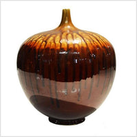 Prem Collection Artisan Ceramic Jar- Asian Antiques, Vintage Home Decor & Chinese Furniture - FEA Home