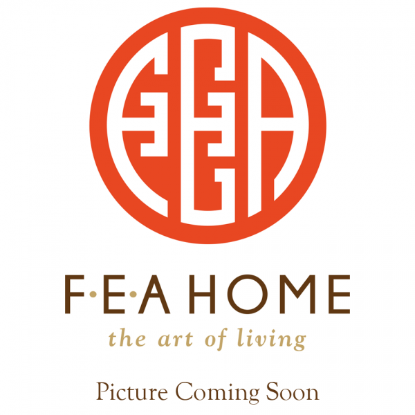 Large purple ceramic charger stand, FEA HOME logo with "the art of living," picture unavailable.