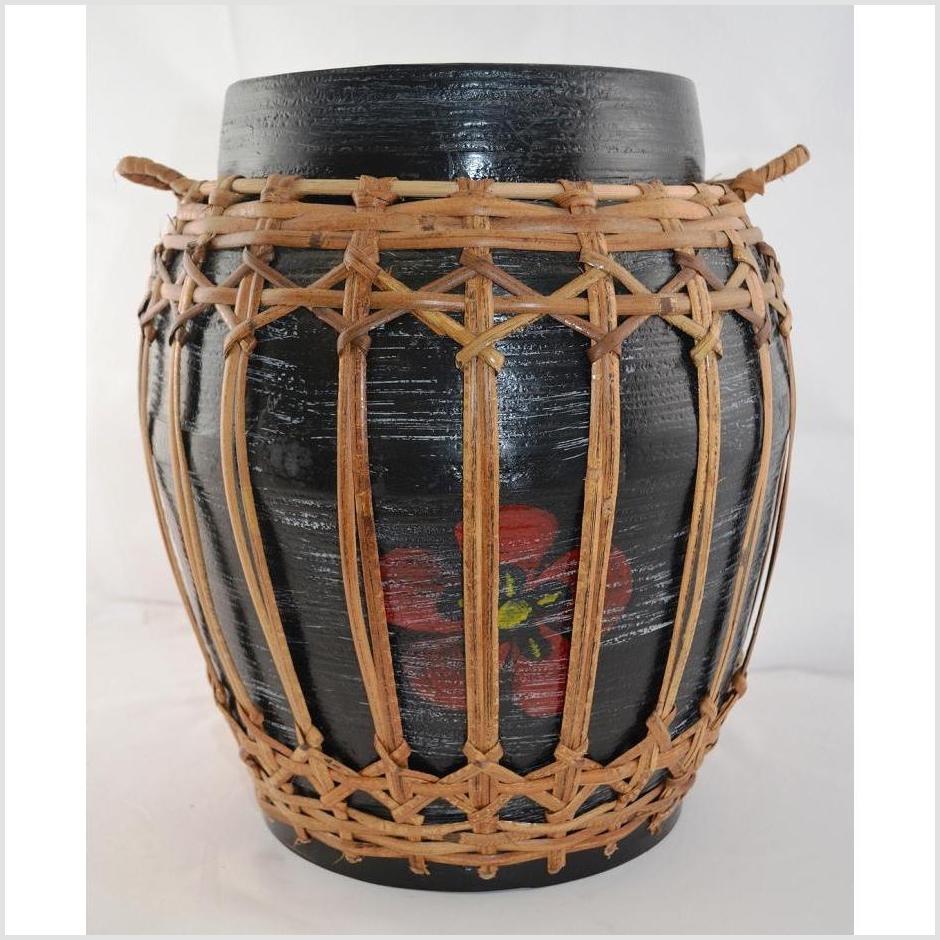 Rattan and Bamboo Lidded Basket-2. Asian & Chinese Furniture, Art, Antiques, Vintage Home Décor for sale at FEA Home