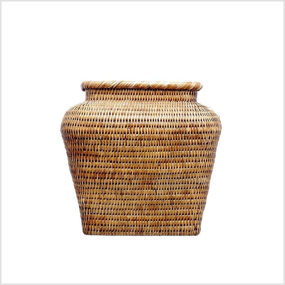 Rattan Square Basket-1. Asian & Chinese Furniture, Art, Antiques, Vintage Home Décor for sale at FEA Home