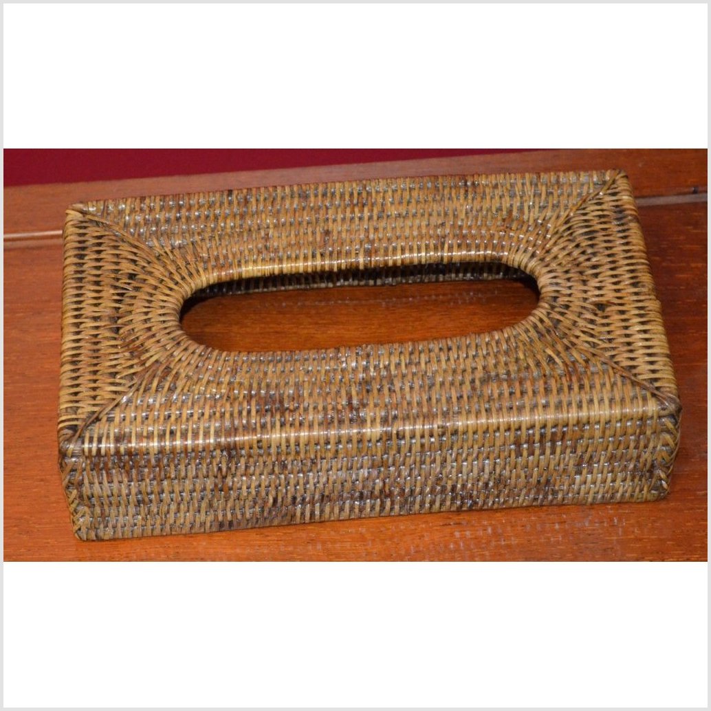 Rattan Tissue Box-1. Asian & Chinese Furniture, Art, Antiques, Vintage Home Décor for sale at FEA Home