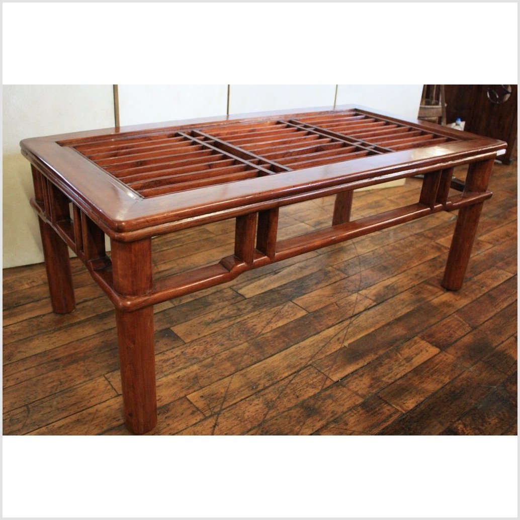 Rectangular Coffee Table with Open Grillwork-1. Asian & Chinese Furniture, Art, Antiques, Vintage Home Décor for sale at FEA Home