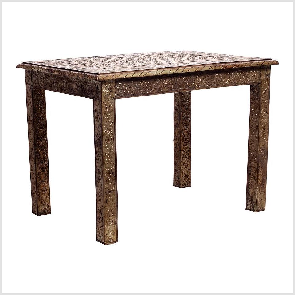 Rectangular Hammered Silver Table-2. Asian & Chinese Furniture, Art, Antiques, Vintage Home Décor for sale at FEA Home