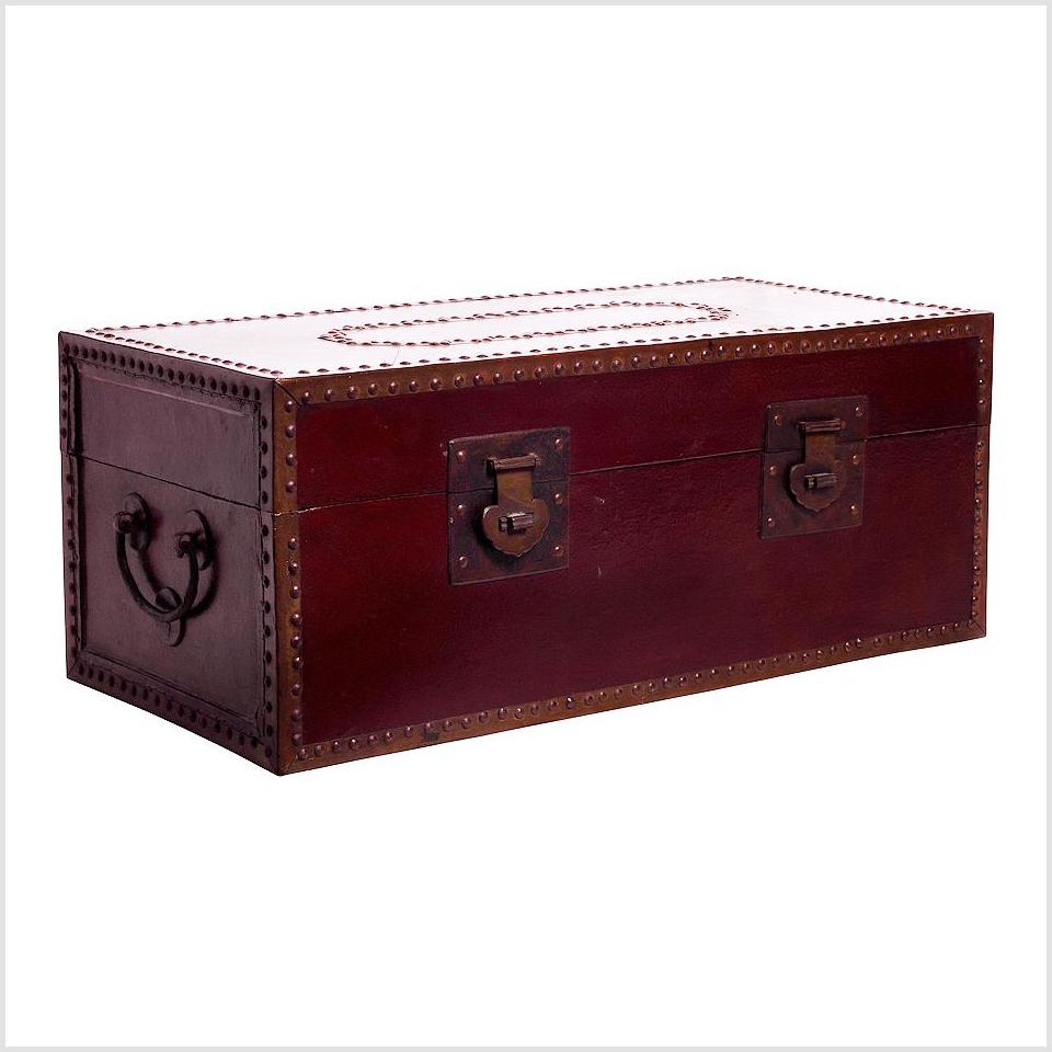 Red Lacquer Trunk-2. Asian & Chinese Furniture, Art, Antiques, Vintage Home Décor for sale at FEA Home