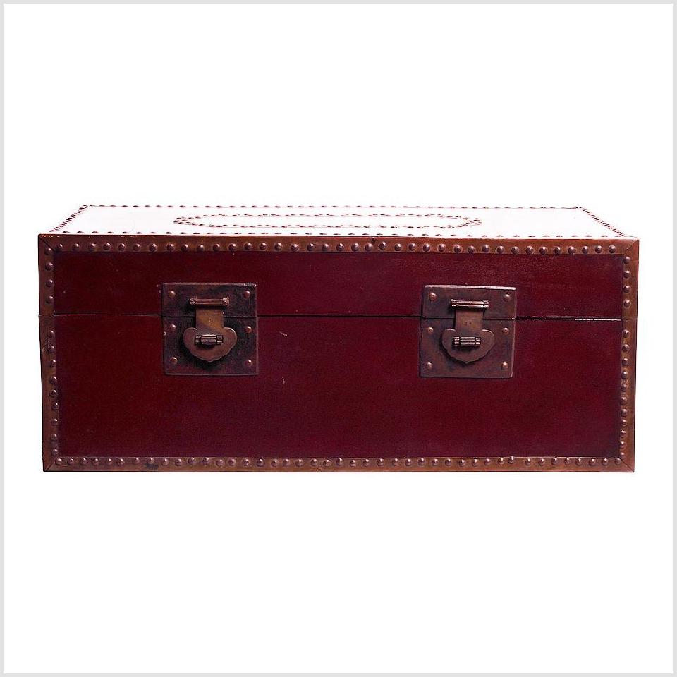 Red Lacquer Trunk-1. Asian & Chinese Furniture, Art, Antiques, Vintage Home Décor for sale at FEA Home