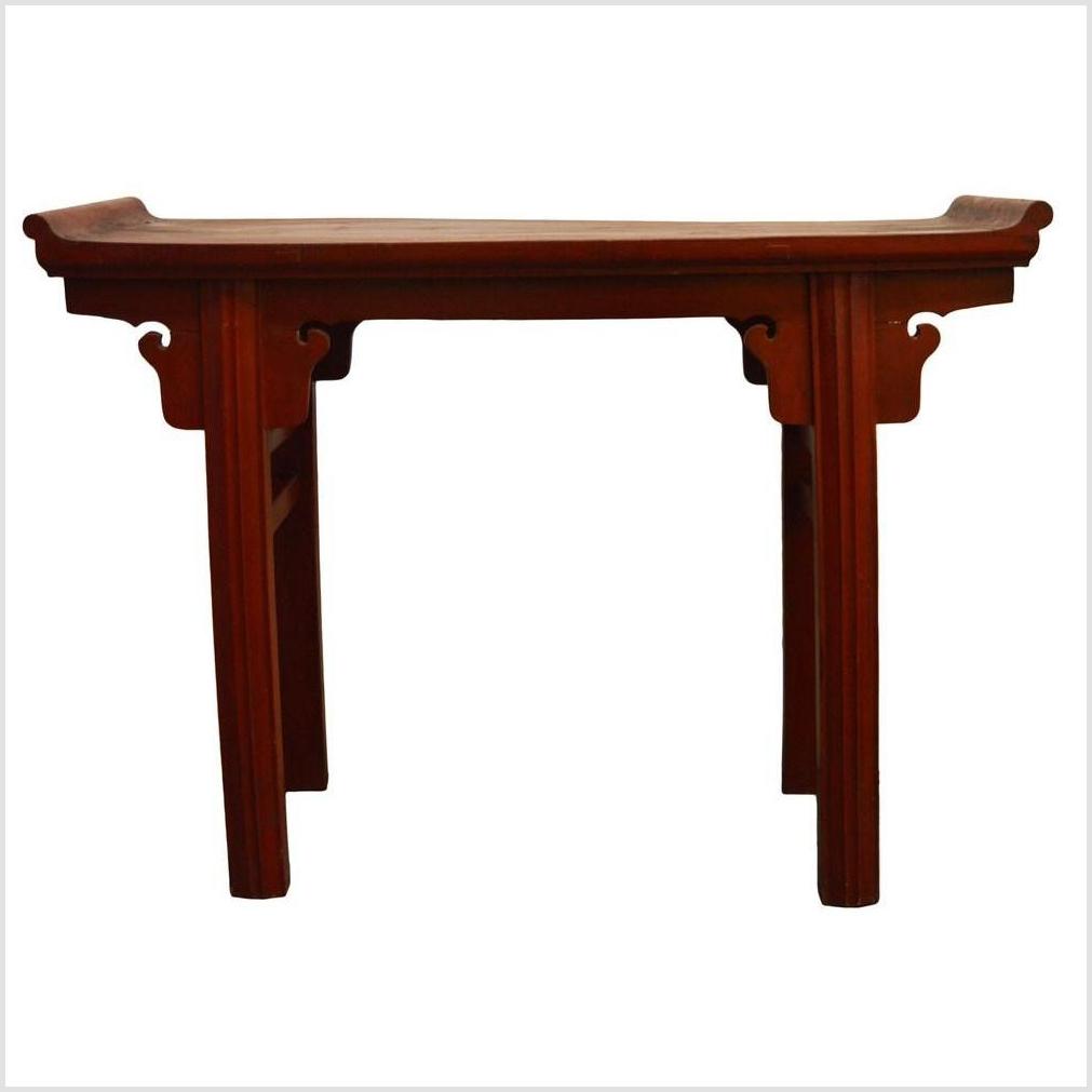 Red Patina Altar Table-3. Asian &amp; Chinese Furniture, Art, Antiques, Vintage Home Décor for sale at FEA Home