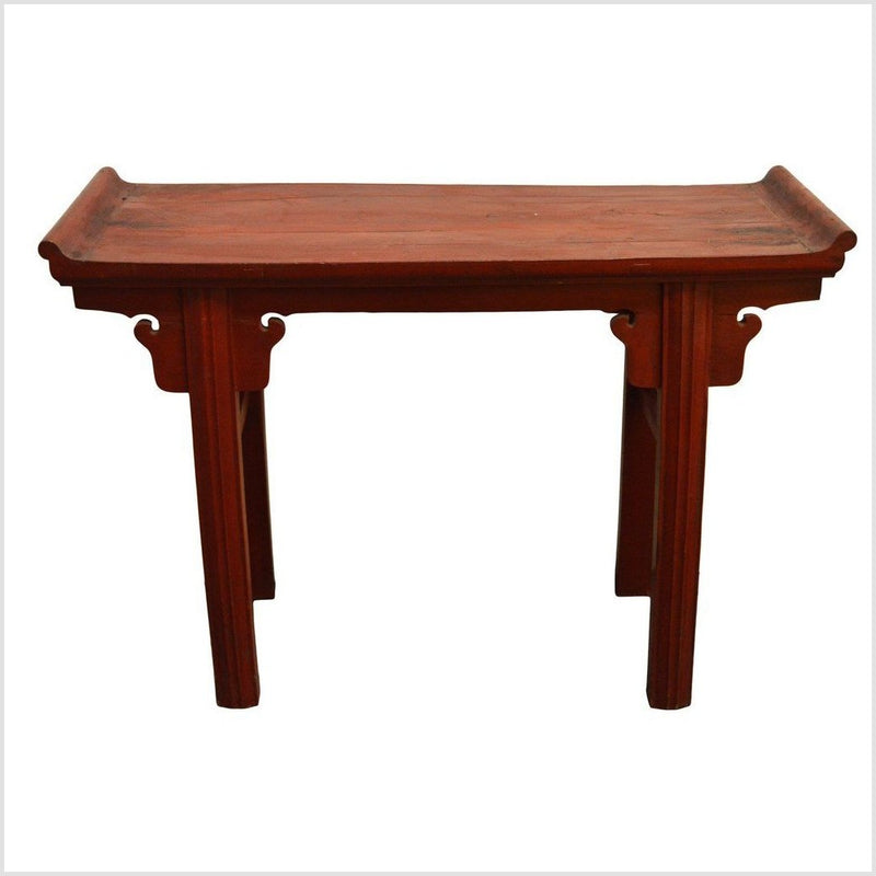Red Patina Altar Table- Asian Antiques, Vintage Home Decor & Chinese Furniture - FEA Home