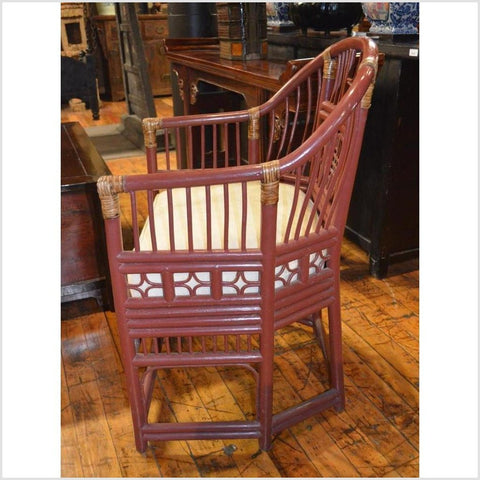 Burmese Rattan Polo Chair-YN1788-2. Asian & Chinese Furniture, Art, Antiques, Vintage Home Décor for sale at FEA Home