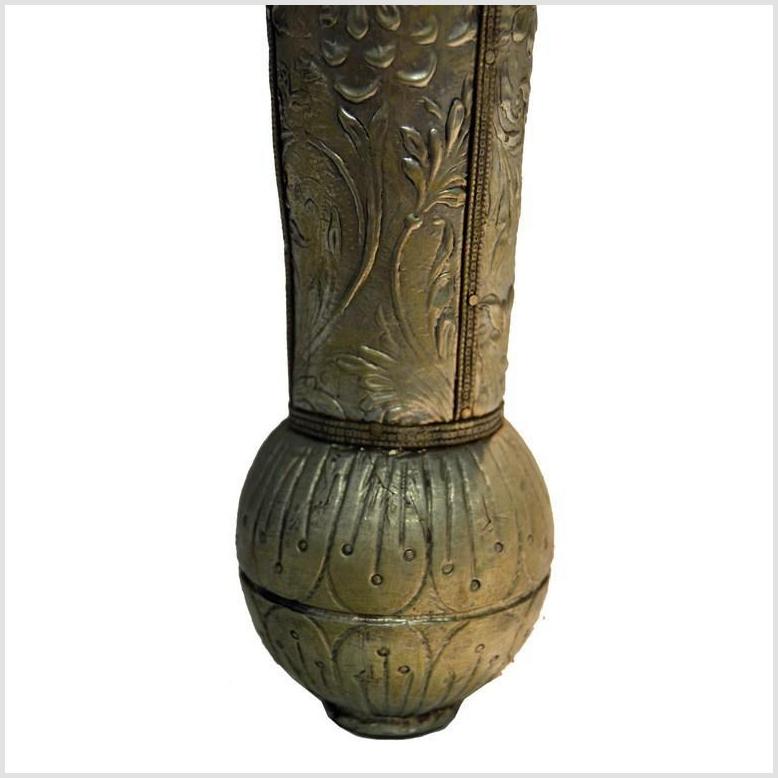 Repousse Nickel-Silver Demi-Lune Table-15. Asian &amp; Chinese Furniture, Art, Antiques, Vintage Home Décor for sale at FEA Home