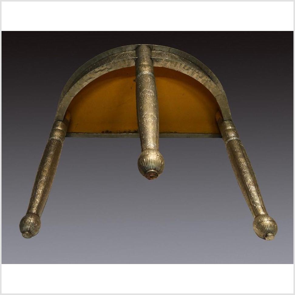 Repousse Nickel-Silver Demi-Lune Table-17. Asian &amp; Chinese Furniture, Art, Antiques, Vintage Home Décor for sale at FEA Home