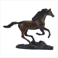 Running Horse Bronze Sculpture