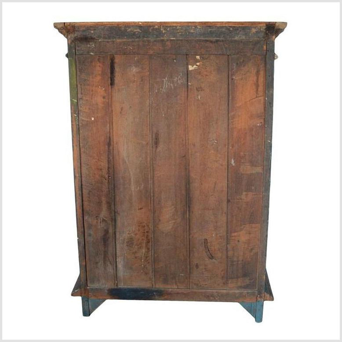 Rustic Hand Carved Goan Indian Cabinet with Glass Doors from the 19th Century-2. Asian & Chinese Furniture, Art, Antiques, Vintage Home Décor for sale at FEA Home
