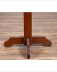 Rustic Indonesian Wooden Console Table with Single Plank Top and Pedestal Base-12. Asian & Chinese Furniture, Art, Antiques, Vintage Home Décor for sale at FEA Home