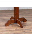 Rustic Indonesian Wooden Console Table with Single Plank Top and Pedestal Base-7. Asian & Chinese Furniture, Art, Antiques, Vintage Home Décor for sale at FEA Home