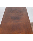 Rustic Indonesian Wooden Console Table with Single Plank Top and Pedestal Base-10. Asian & Chinese Furniture, Art, Antiques, Vintage Home Décor for sale at FEA Home