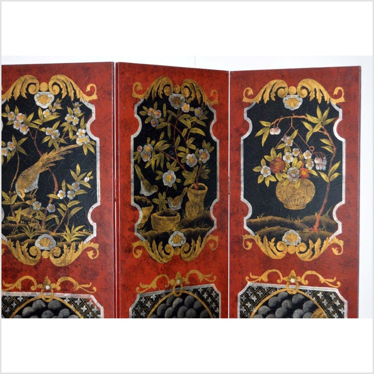 Screen-3. Asian &amp; Chinese Furniture, Art, Antiques, Vintage Home Décor for sale at FEA Home