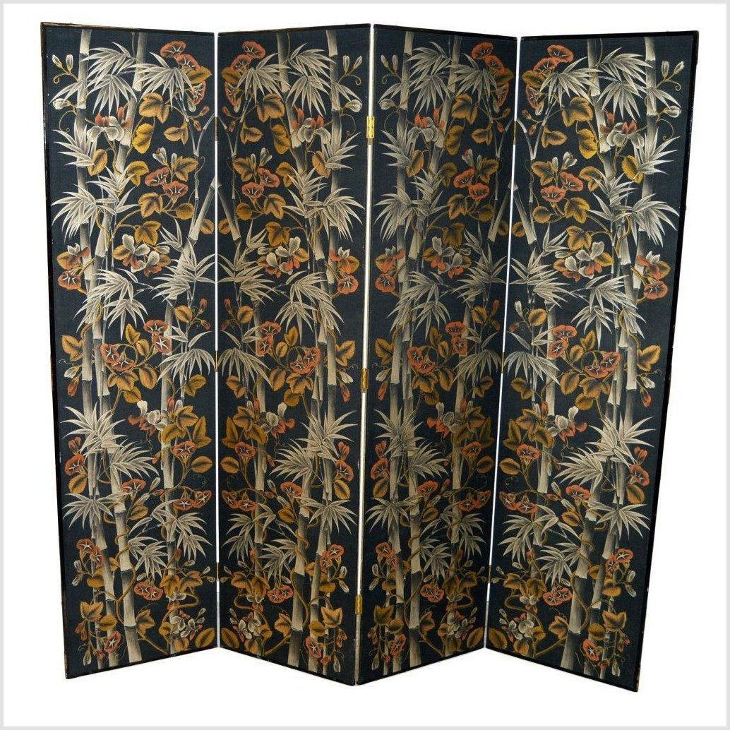 Chinese Floral Screen-1. Asian & Chinese Furniture, Art, Antiques, Vintage Home Décor for sale at FEA Home