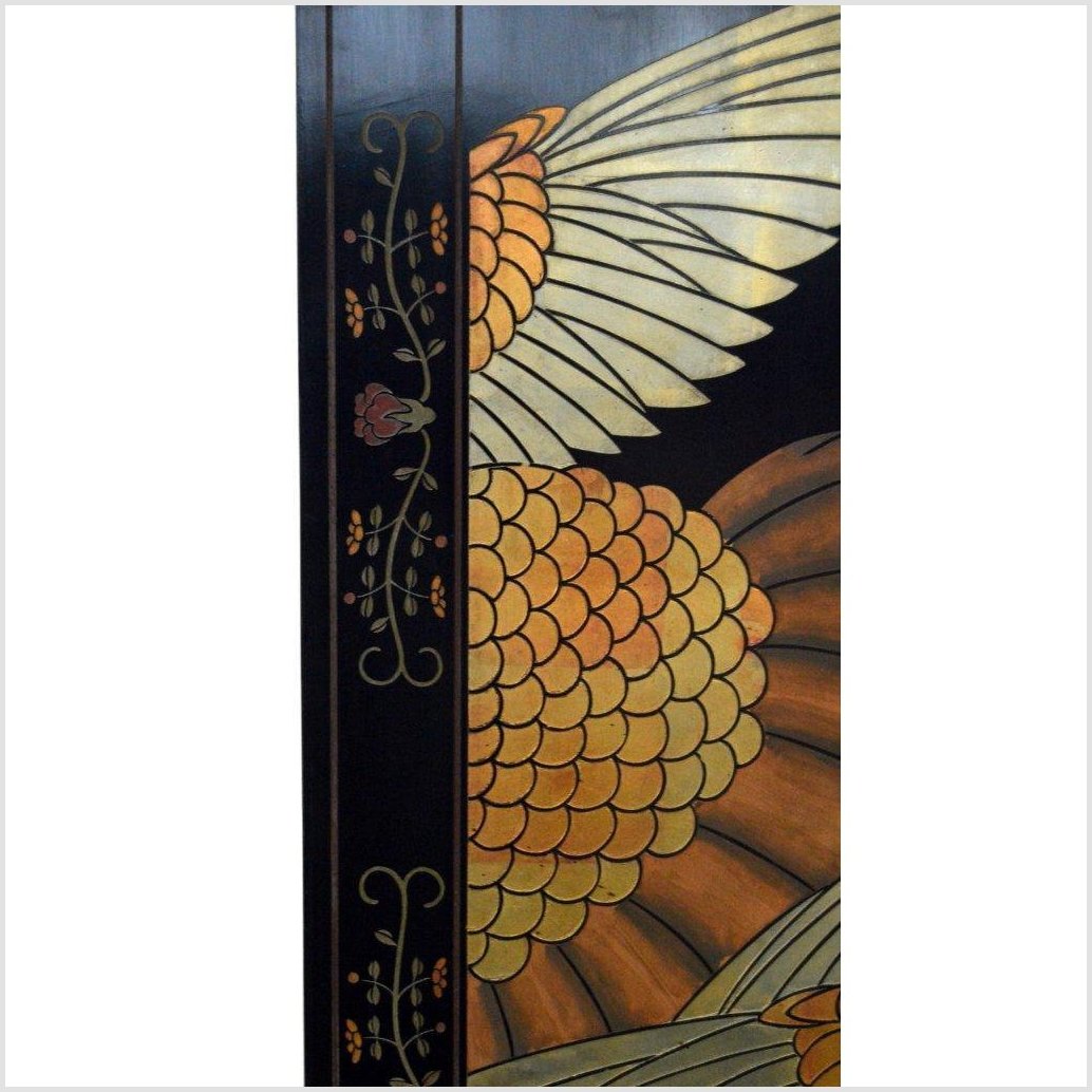 Black Lacquered 6-Panel Screen-8. Asian &amp; Chinese Furniture, Art, Antiques, Vintage Home Décor for sale at FEA Home
