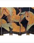 Black Lacquered 6-Panel Screen-4. Asian & Chinese Furniture, Art, Antiques, Vintage Home Décor for sale at FEA Home
