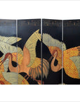 Black Lacquered 6-Panel Screen-2. Asian & Chinese Furniture, Art, Antiques, Vintage Home Décor for sale at FEA Home