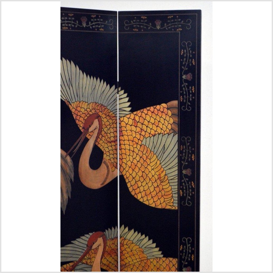 Black Lacquered 6-Panel Screen-7. Asian &amp; Chinese Furniture, Art, Antiques, Vintage Home Décor for sale at FEA Home