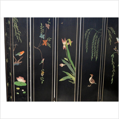 Chinese Vintage 8-Panel Back-to-back Chinoiseries Screen-YN2770-6. Asian & Chinese Furniture, Art, Antiques, Vintage Home Décor for sale at FEA Home