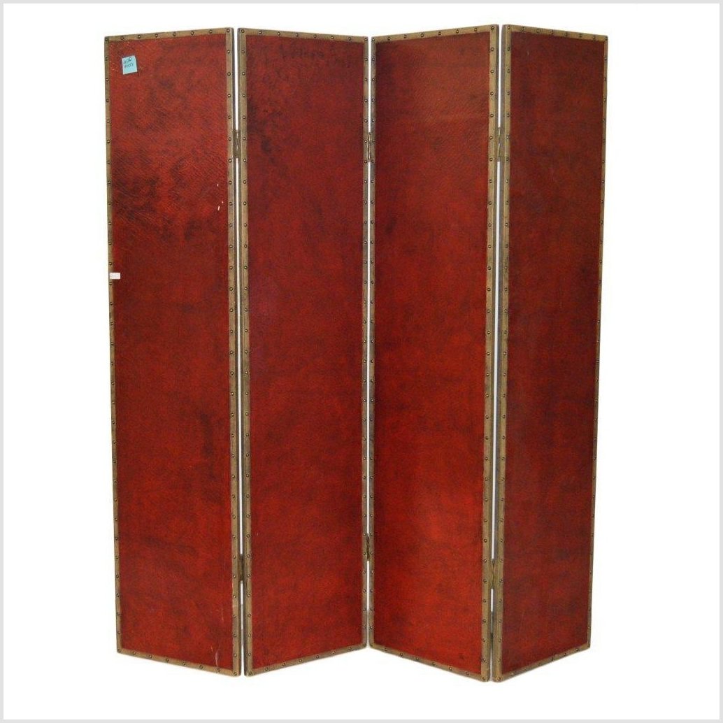 4-Panel Screen with Victorian Style Floral Design-1. Asian & Chinese Furniture, Art, Antiques, Vintage Home Décor for sale at FEA Home
