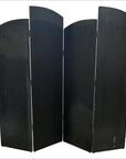 4- Panel Multi-level Black Screen with Heron Design-8. Asian & Chinese Furniture, Art, Antiques, Vintage Home Décor for sale at FEA Home