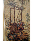 4-Panel Scalloped Style Floral Painted Screen-5. Asian & Chinese Furniture, Art, Antiques, Vintage Home Décor for sale at FEA Home