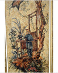 4-Panel Scalloped Style Floral Painted Screen-6. Asian & Chinese Furniture, Art, Antiques, Vintage Home Décor for sale at FEA Home