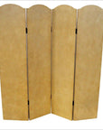 4-Panel Scalloped Style Floral Painted Screen-10. Asian & Chinese Furniture, Art, Antiques, Vintage Home Décor for sale at FEA Home