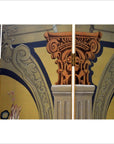 Vintage 4-Panel Roman Art Inspired Screen-2. Asian & Chinese Furniture, Art, Antiques, Vintage Home Décor for sale at FEA Home