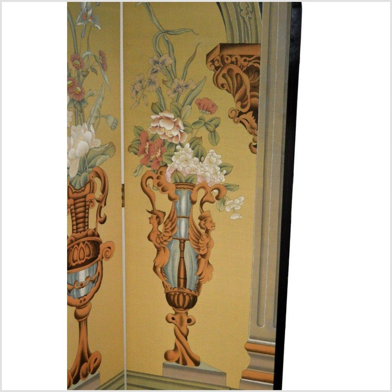 Vintage 4-Panel Roman Art Inspired Screen-YN2819-8. Asian & Chinese Furniture, Art, Antiques, Vintage Home Décor for sale at FEA Home