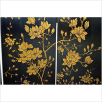 4-Panel Gilt Lacquered Screen