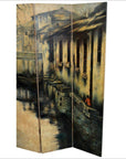 Vintage 4-Panel Painted Screen-2. Asian & Chinese Furniture, Art, Antiques, Vintage Home Décor for sale at FEA Home