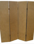 Vintage 4-Panel Painted Screen-8. Asian & Chinese Furniture, Art, Antiques, Vintage Home Décor for sale at FEA Home