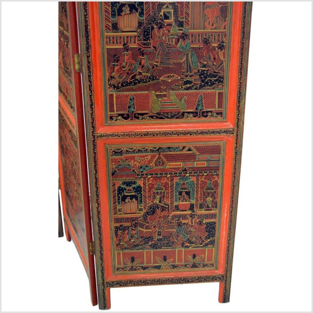 4-Panel Middle Eastern Art Inspired Screen-10. Asian &amp; Chinese Furniture, Art, Antiques, Vintage Home Décor for sale at FEA Home