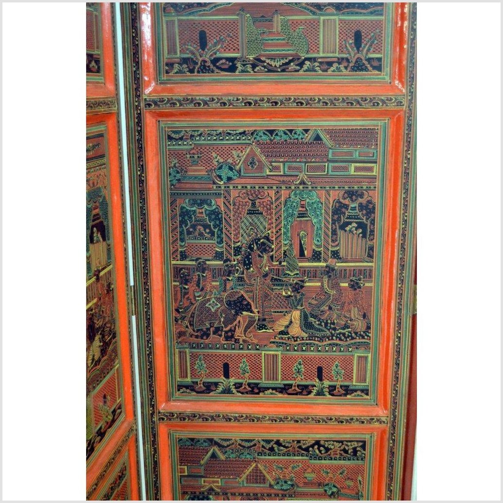 4-Panel Middle Eastern Art Inspired Screen-11. Asian &amp; Chinese Furniture, Art, Antiques, Vintage Home Décor for sale at FEA Home