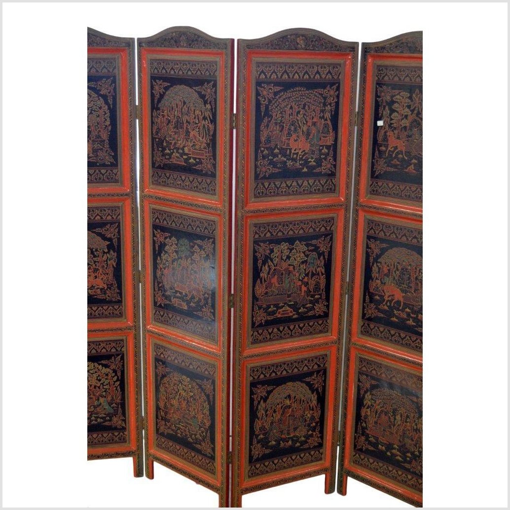 4-Panel Middle Eastern Art Inspired Screen-16. Asian &amp; Chinese Furniture, Art, Antiques, Vintage Home Décor for sale at FEA Home