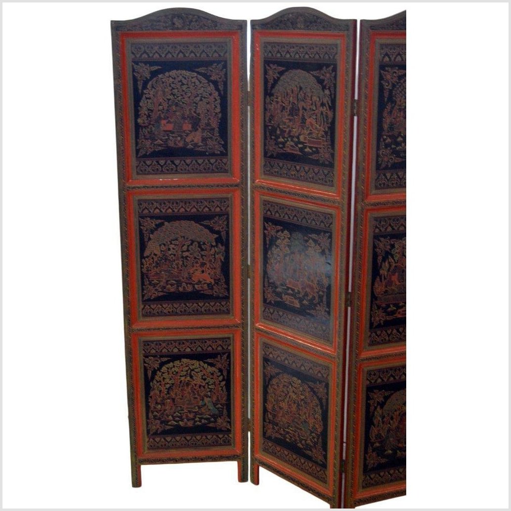 4-Panel Middle Eastern Art Inspired Screen-17. Asian &amp; Chinese Furniture, Art, Antiques, Vintage Home Décor for sale at FEA Home