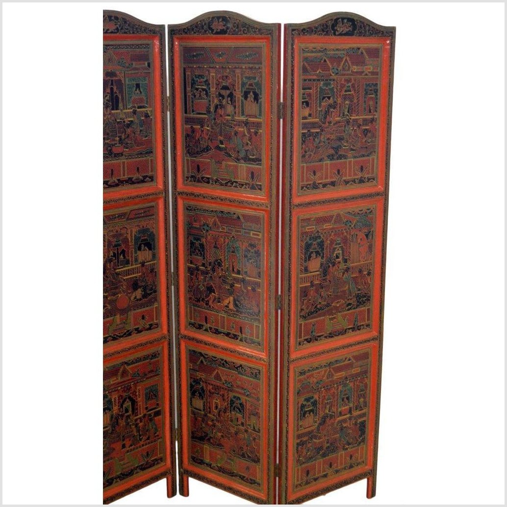 4-Panel Middle Eastern Art Inspired Screen-2. Asian & Chinese Furniture, Art, Antiques, Vintage Home Décor for sale at FEA Home