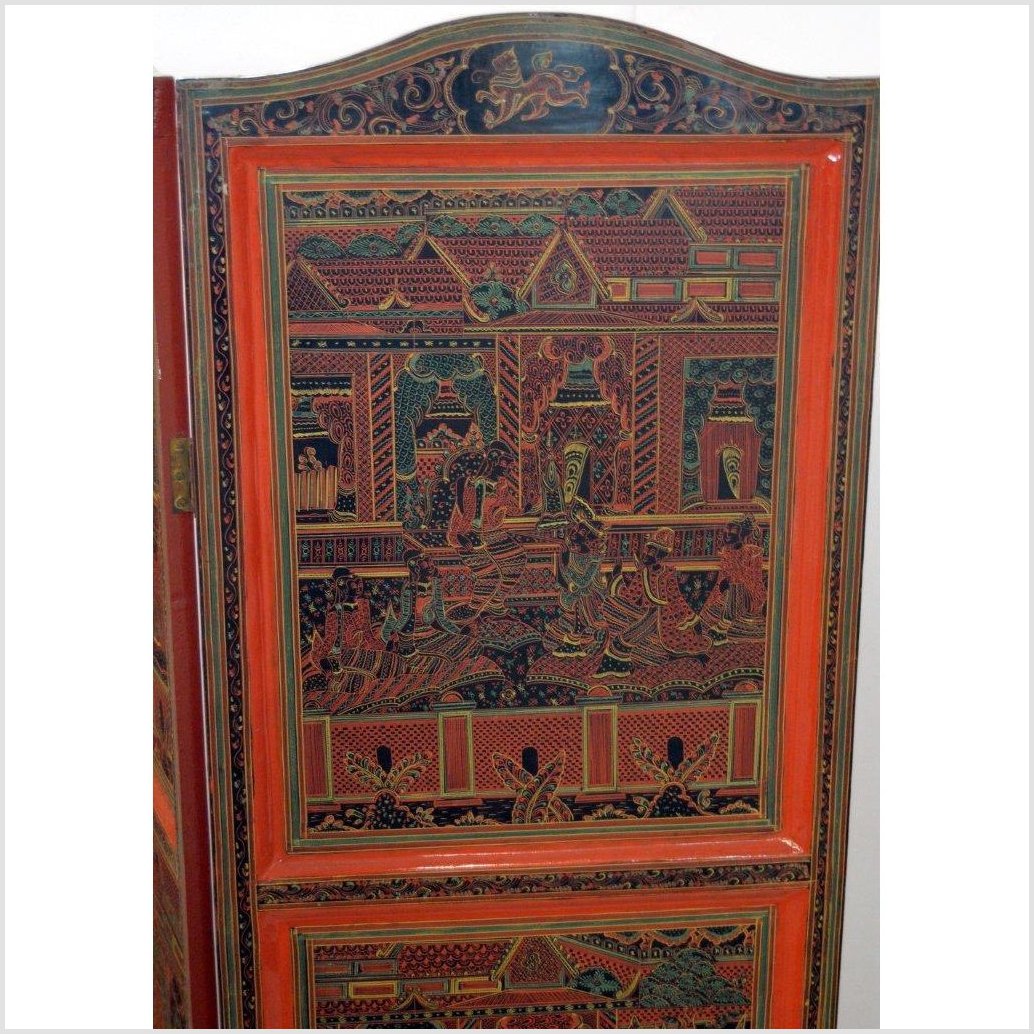 4-Panel Middle Eastern Art Inspired Screen-8. Asian &amp; Chinese Furniture, Art, Antiques, Vintage Home Décor for sale at FEA Home