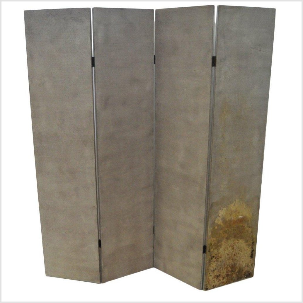 4-Panel Screen with Chinese Maker&#39;s Mark Stamps-10. Asian &amp; Chinese Furniture, Art, Antiques, Vintage Home Décor for sale at FEA Home