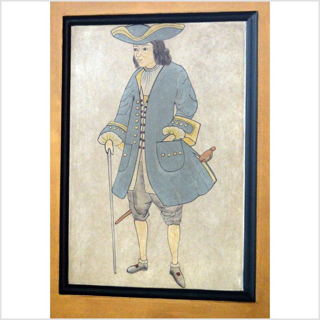 4-Panel Screen with Individual Frames of Men from Different Nations-6. Asian &amp; Chinese Furniture, Art, Antiques, Vintage Home Décor for sale at FEA Home