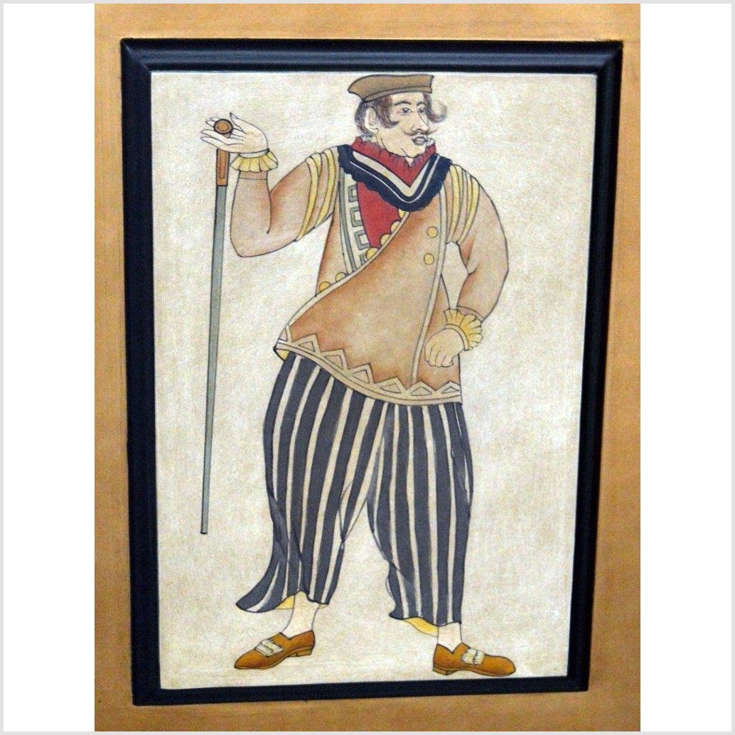 4-Panel Screen with Individual Frames of Men from Different Nations-7. Asian &amp; Chinese Furniture, Art, Antiques, Vintage Home Décor for sale at FEA Home