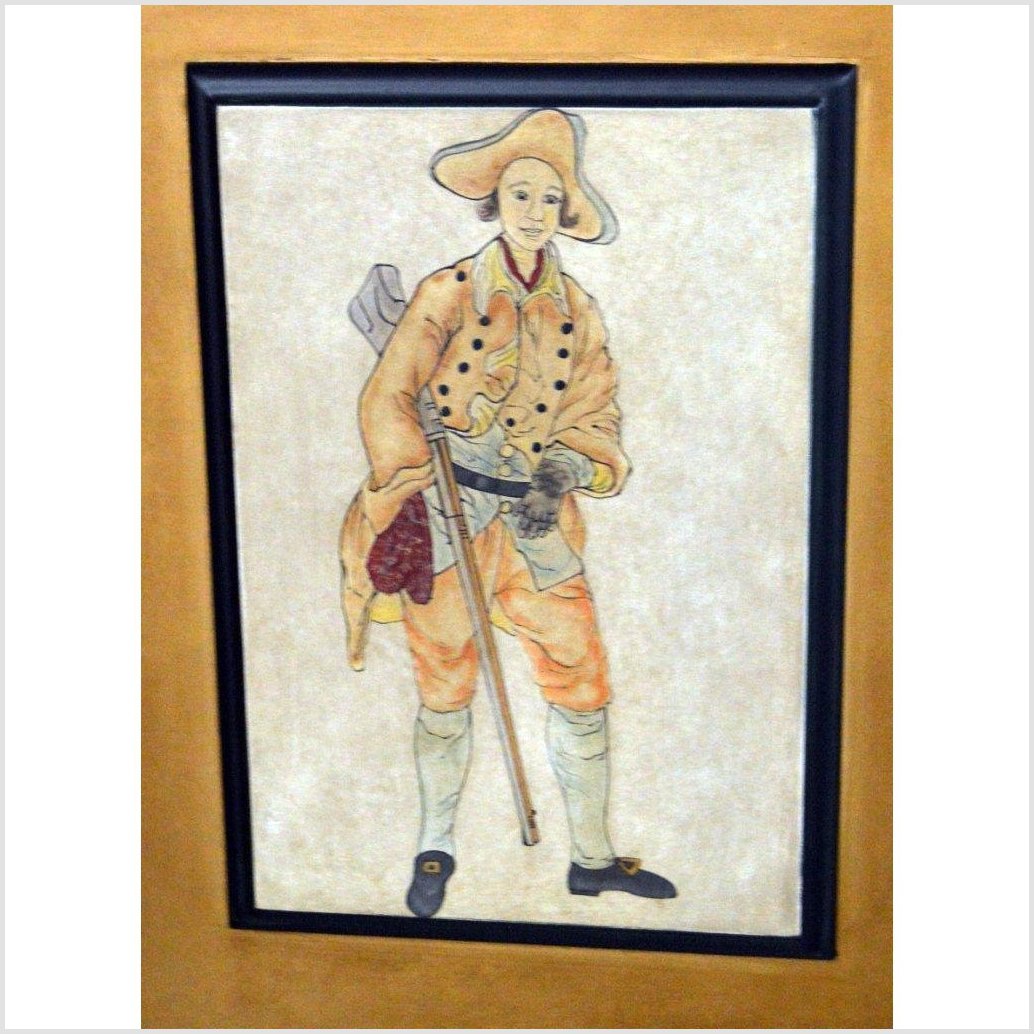 4-Panel Screen with Individual Frames of Men from Different Nations-8. Asian &amp; Chinese Furniture, Art, Antiques, Vintage Home Décor for sale at FEA Home